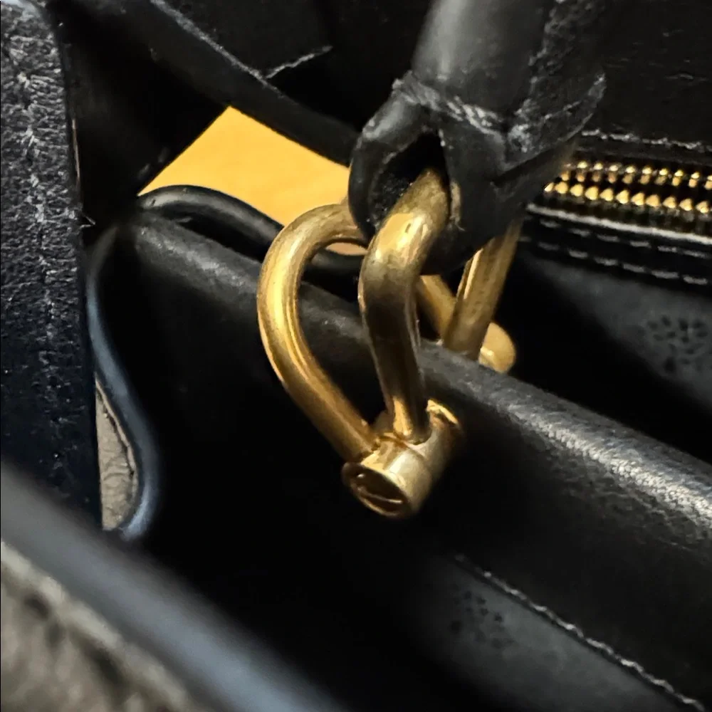 Mulberry rare Islington satchel shoulder bag silky black leather NWT - Picture 10 of 13